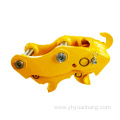 Fast connector for excavator quick hitch parts